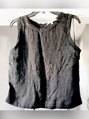 Search For Sanity Black Silk blend cropped top